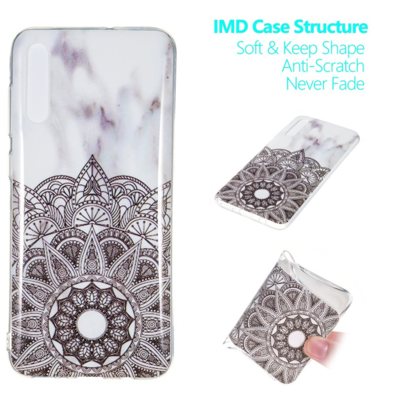 Marble Pattern IMD TPU Soft Back Suojakuori - Samsung Galaxy A70 - Style B