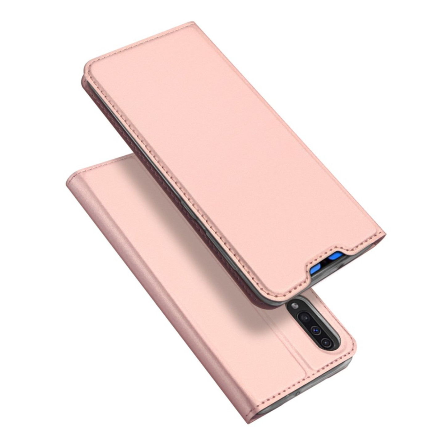Samsung Galaxy A70 DUX DUCIS Skin Pro Series Stand Flip Suojakuori - Rose Kulta