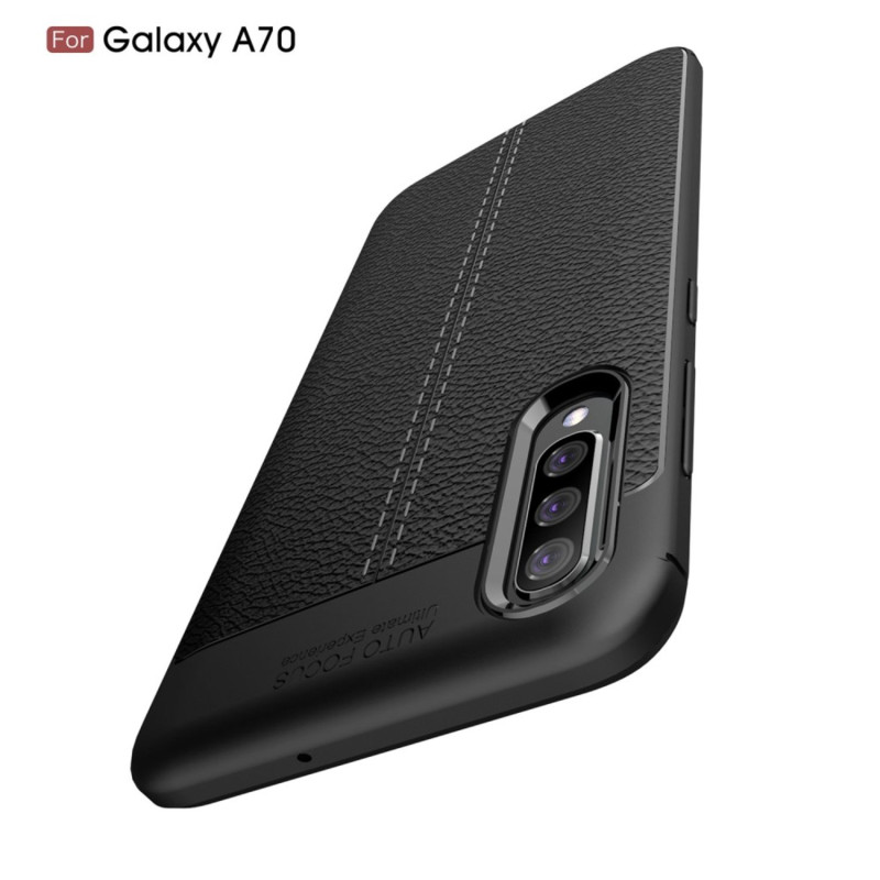 Til Samsung Galaxy A70 TPU - deksel Litchi Grain