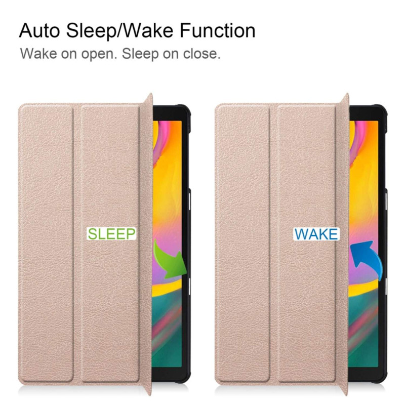 Tri - fold Stand Case for Samsung Galaxy Tab A 10.1 (2019) - Gold