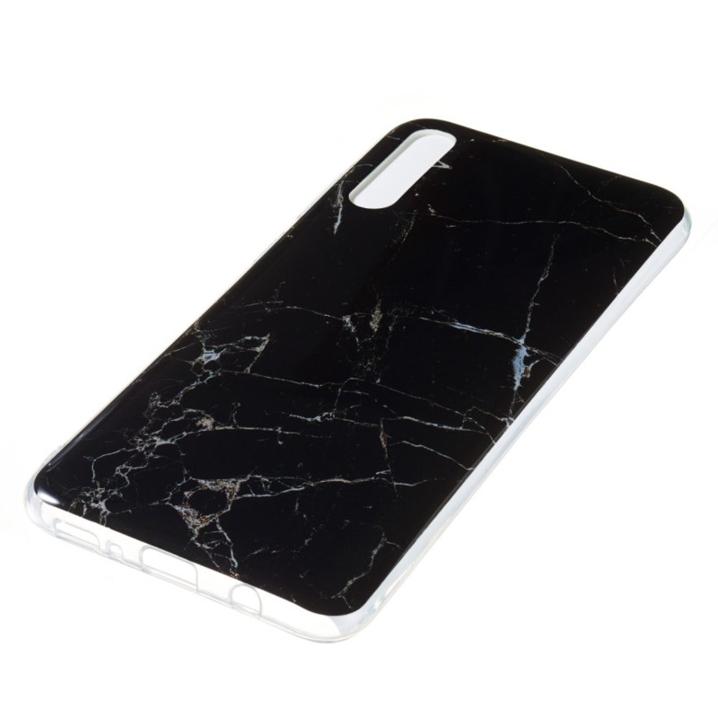 Marble Pattern IMD TPU Soft Back Suojakuori - Samsung Galaxy A70 - Style A