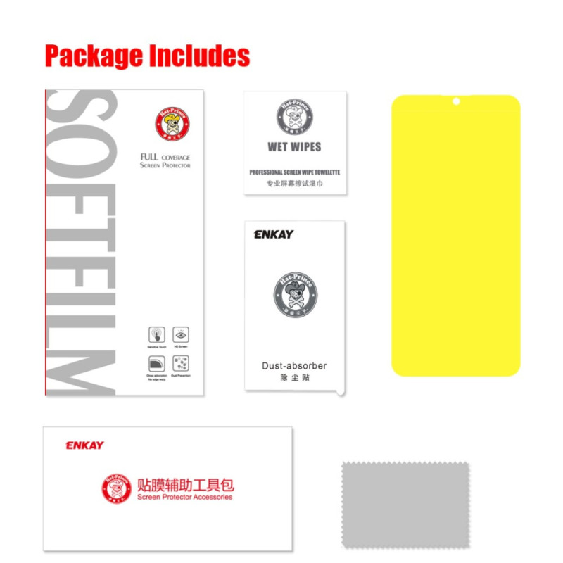 HAT PRINCE Soft Screen Protector Film for Huawei Honor 10 Lite / P Smart 2019