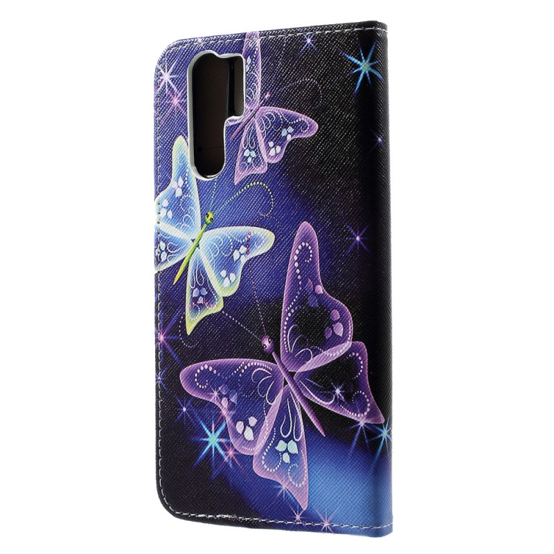 Pung Taske til Huawei P30 Pro - Smukke Sommerfugle
