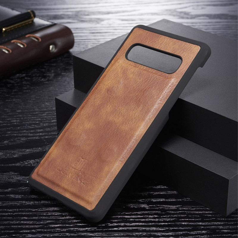 DG.MING Split Leather Wallet Case for Samsung Galaxy S10+ - Brown