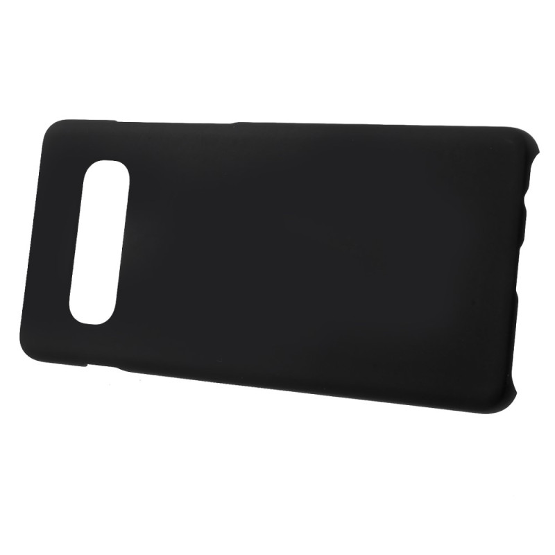 Rubberized Hard Plastic Phone Suojakuori - Samsung Galaxy S10 Plus - Musta