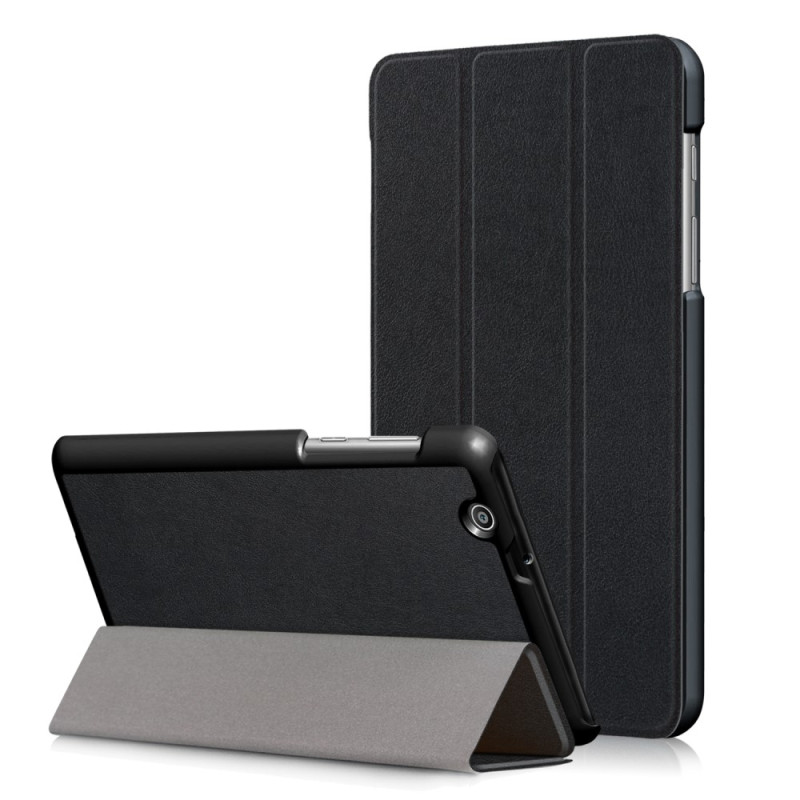 For Huawei MediaPad T3 7.0 3G Version Tri - fold Stand Suojakuori - Musta