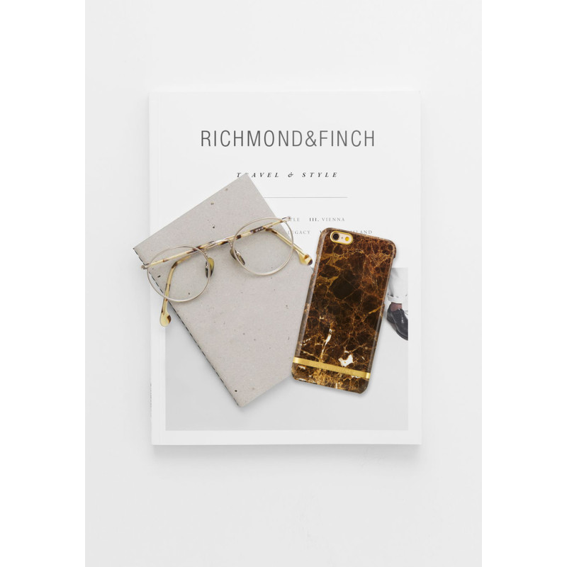 Richmond & Finch Taske til iPhone 6/6s - Brun Marmor