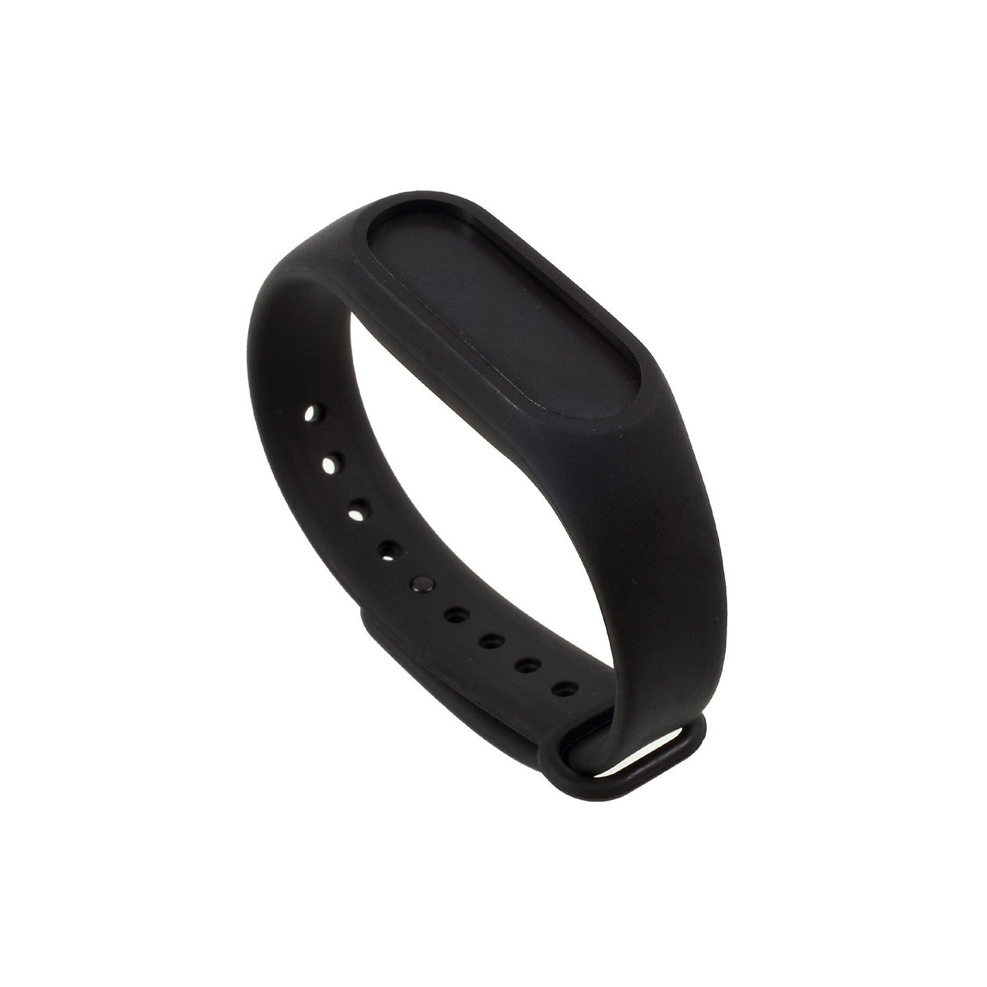 Joustava TPU - ranneke Xiaomi Mi Band 2 - musta