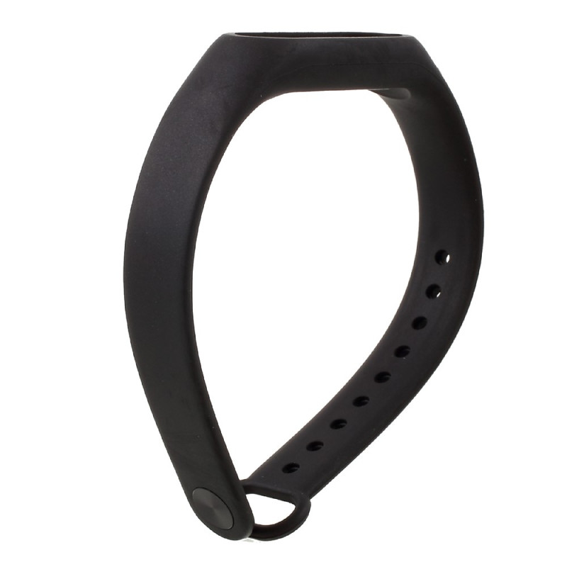 Fleksibelt TPU håndledsbånd til Xiaomi Mi Band 2 - Sort