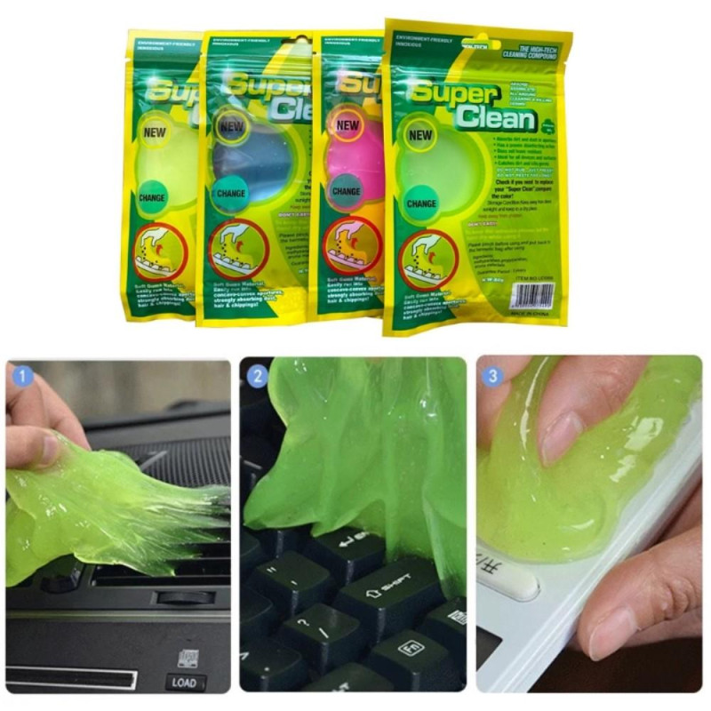 Keyboard Dust Cleaner Magic Sticky Gel Cleaning for PC Car