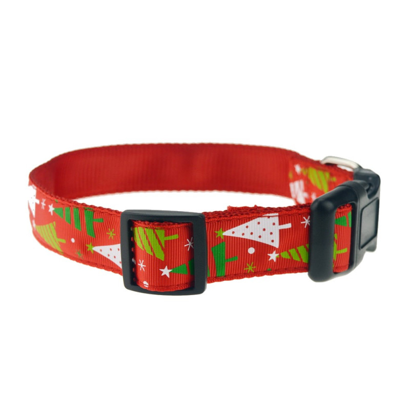 Christmas Style Collar + Training Leash - Christmas Tree L Size