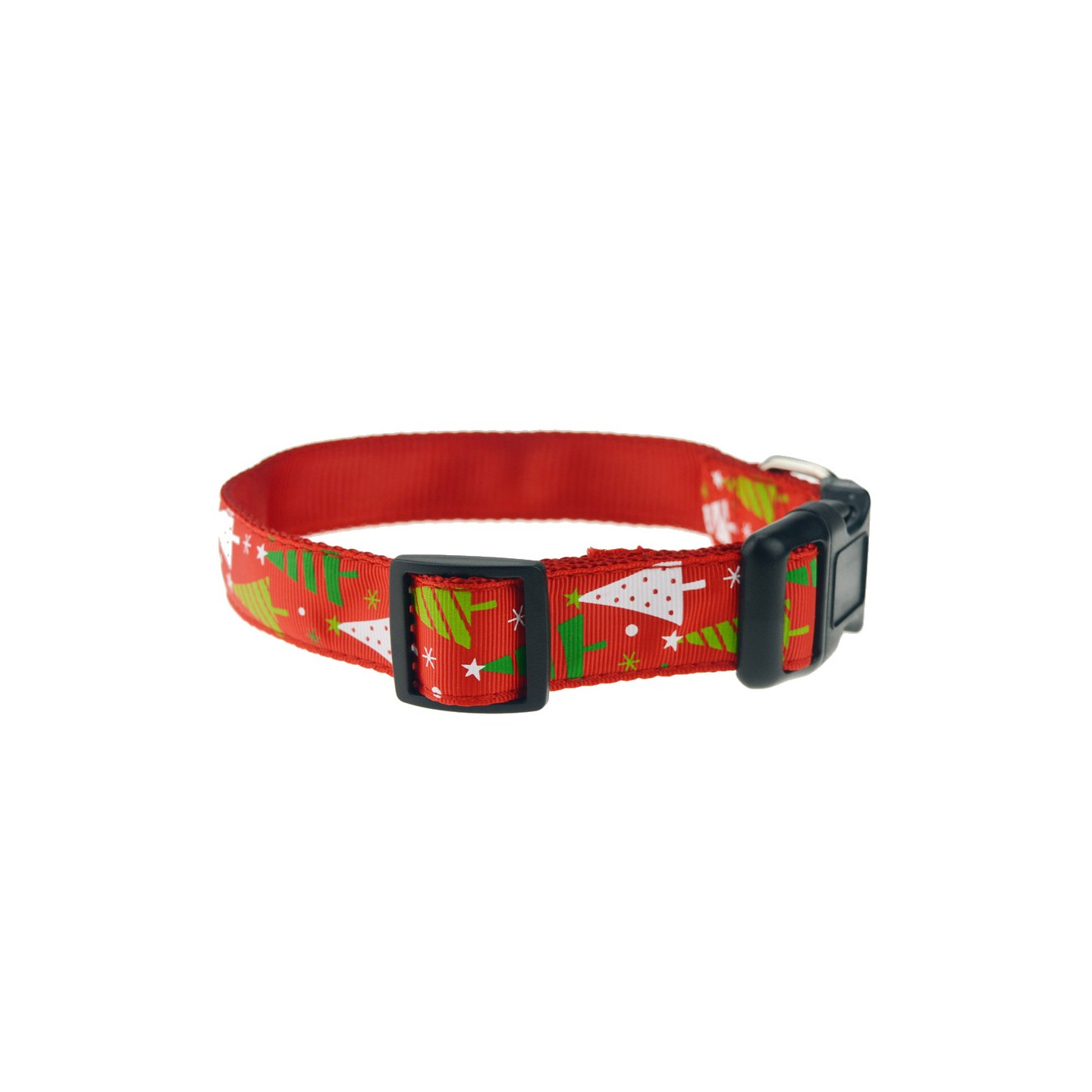Christmas Style Collar + Training Leash - Christmas Tree L Size