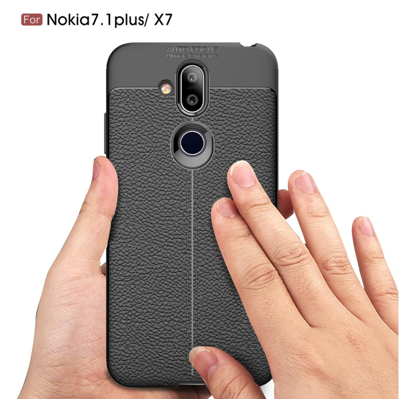 Nokia 8.1 TPU Deksel Litchi Grain