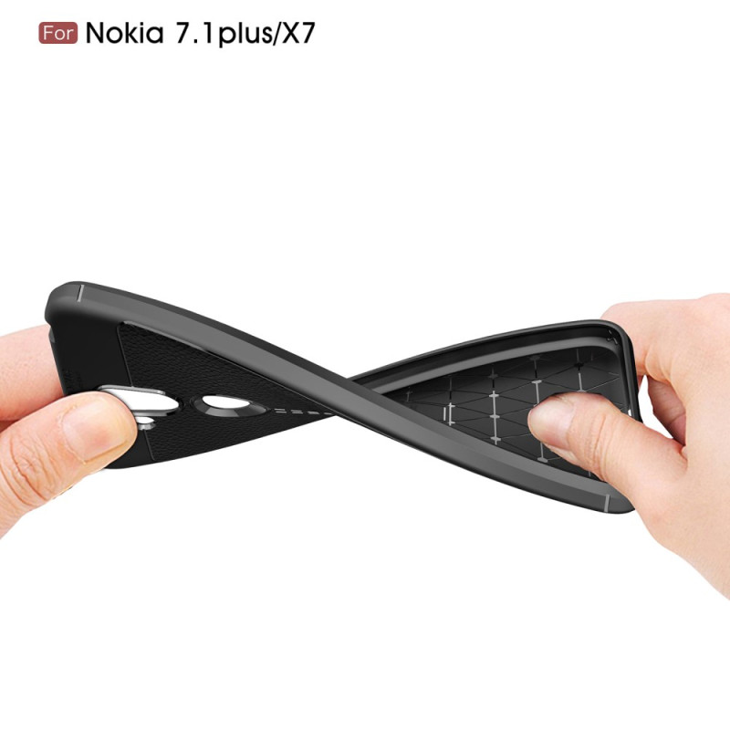 Nokia 8.1 TPU Deksel Litchi Grain