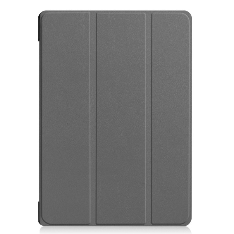 Tri - fold Stand Cover for Lenovo Tab E10 - Gray