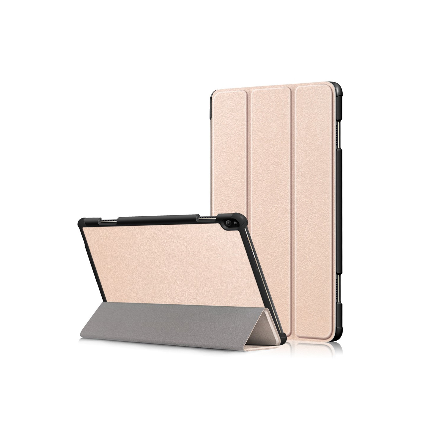 Kolminkertainen jalustan kansi Lenovo Tab P10: lle - kulta