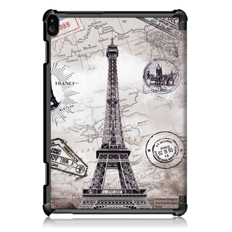 Tri - fold Stand Cover for Lenovo Tab P10 - Eiffel Tower