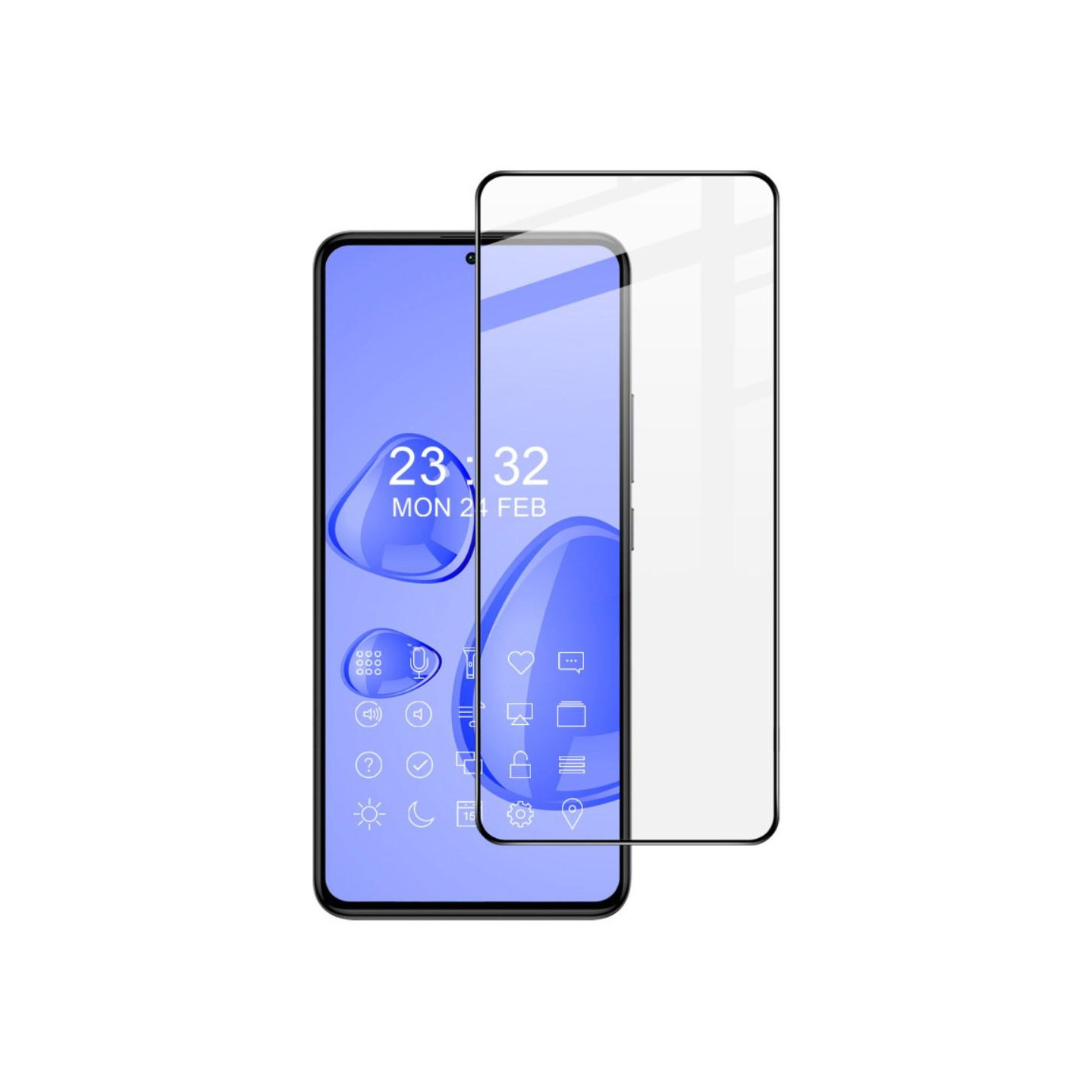 Xiaomi Redmi 12 Pro IMAK Pro+ Helkropps Herdet Glass Svart