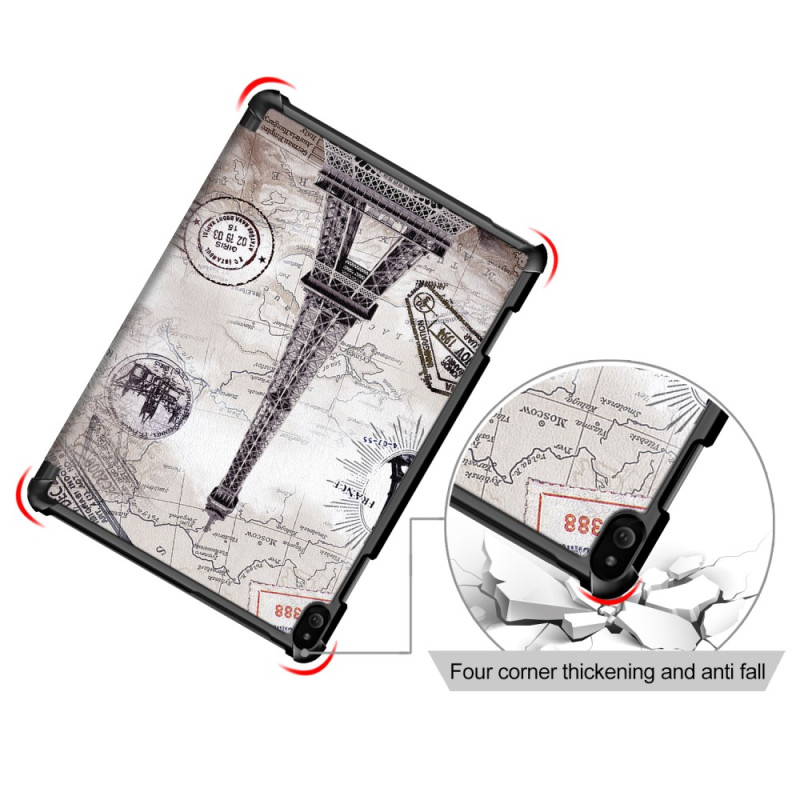Tri - fold Stand Cover for Lenovo Tab P10 - Eiffel Tower
