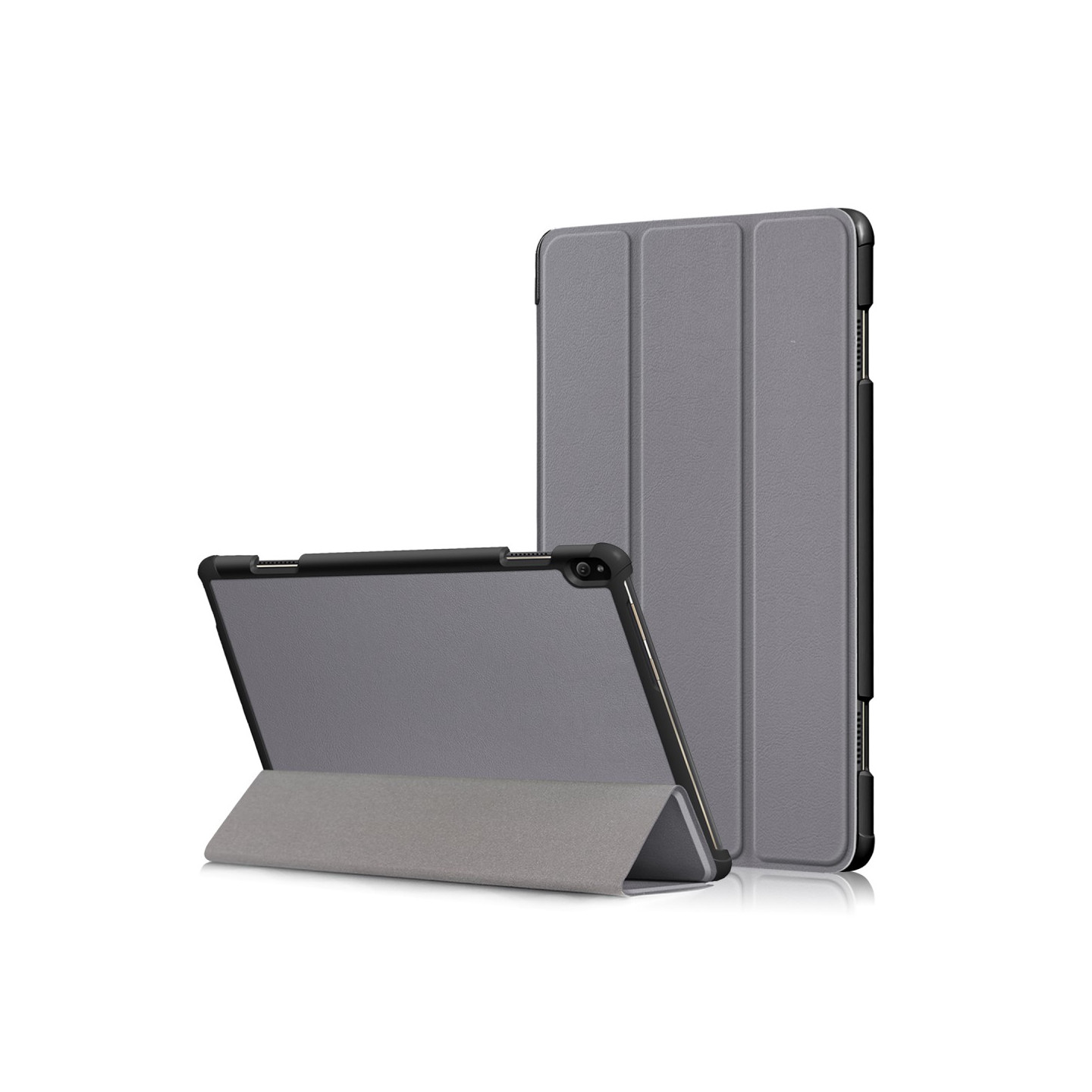 Tri - fold Stand Kansi - Lenovo Tab P10 - Harmaa