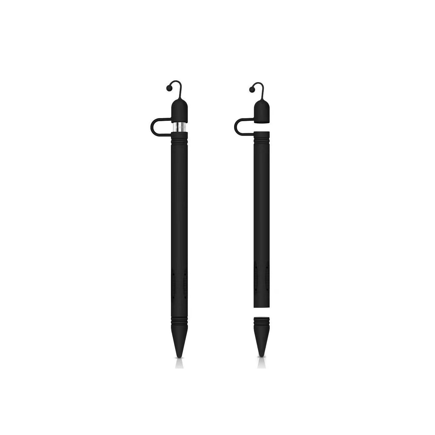 Silicone Holder Sleeve Cover for Apple Pencil - Black