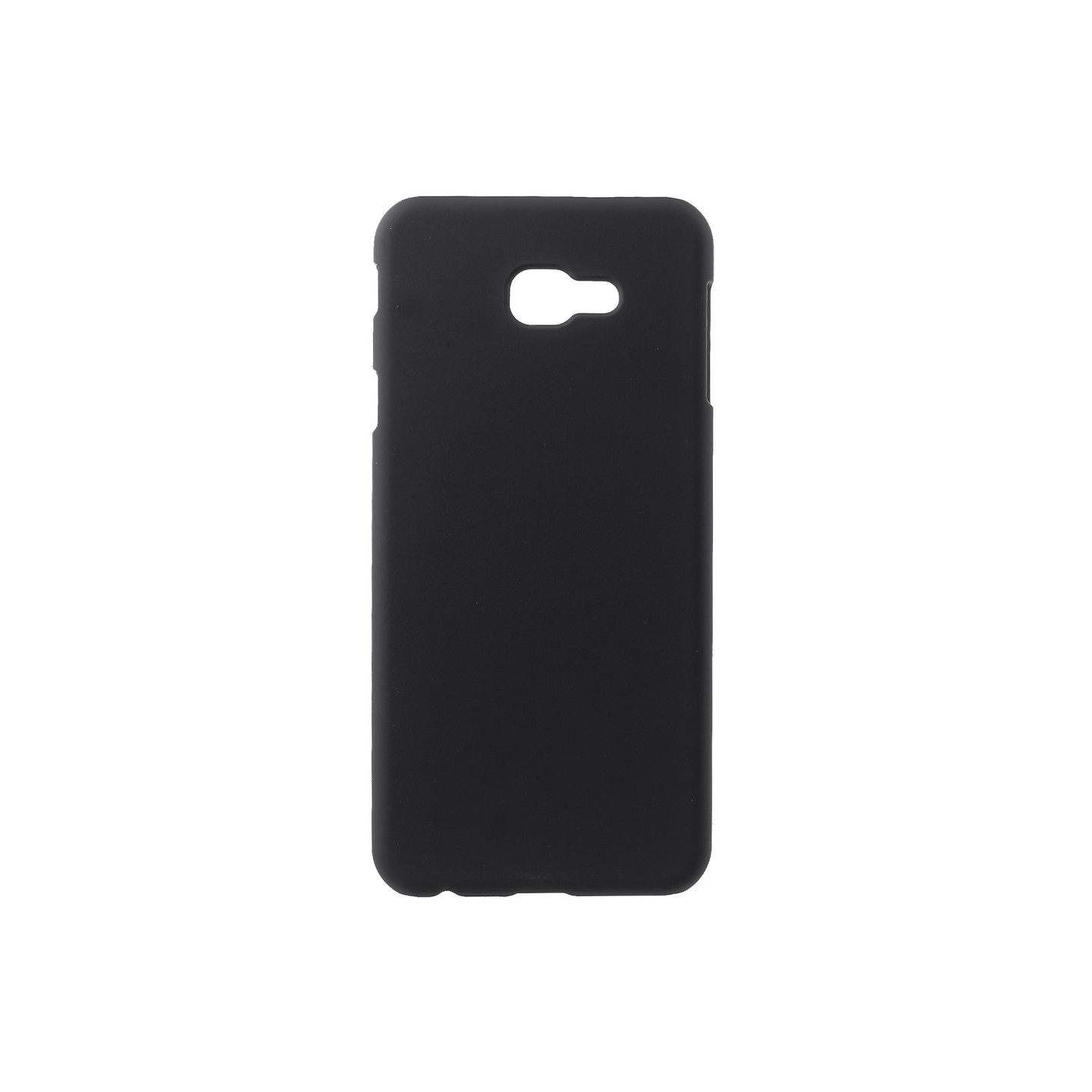 Rubberized Hard Plastic Cover for Samsung Galaxy J4 Plus - Black