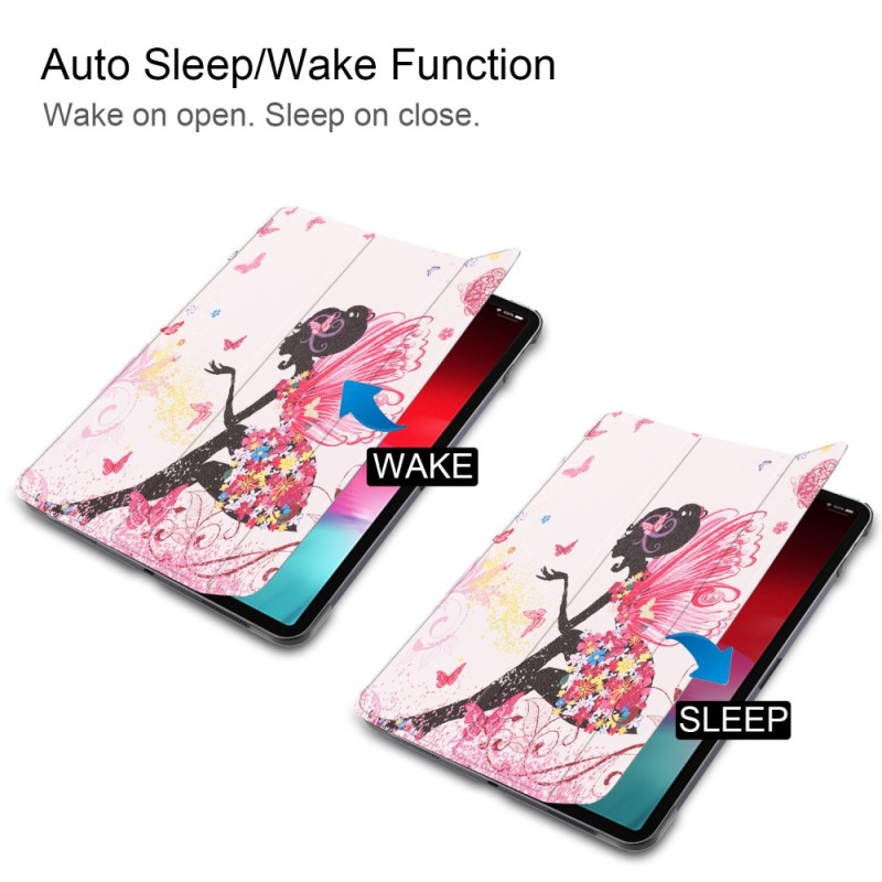 iPad Pro 11 (2018) Trippelcover med smal passform - Fairy and Butterflies