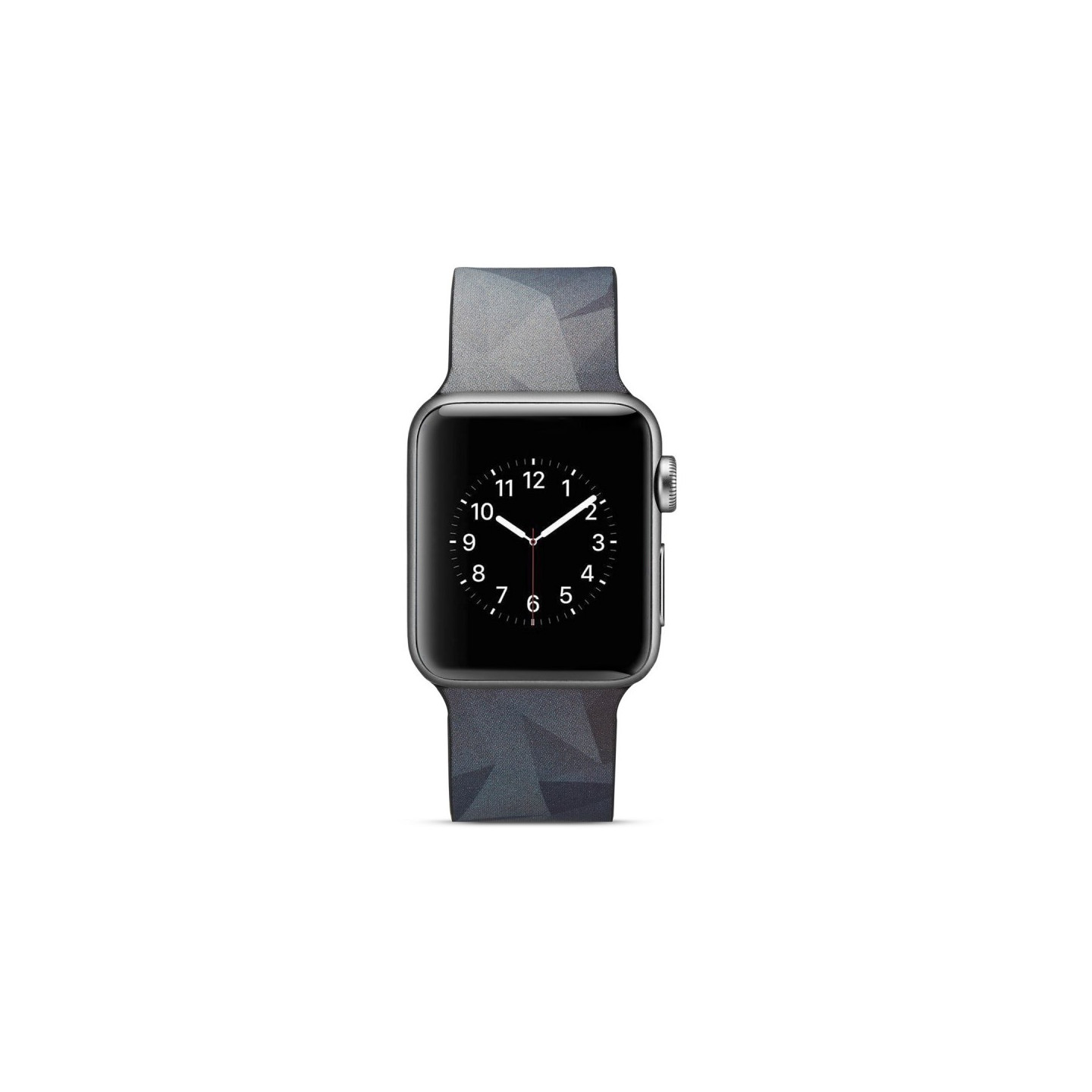 Silikon klokkerem til Apple Watch 4 40mm, 3/2/1 38mm - grå trekant