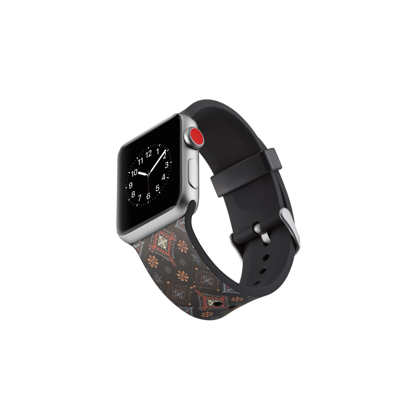 Silikon klokkerem til Apple Watch 4 44mm, 3/2/1 42mm - Blomster