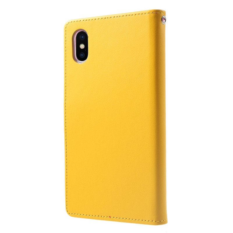MERCURY GOOSPERY Rich Diary Lompakkokotelo iPhone XS Max - Yellow