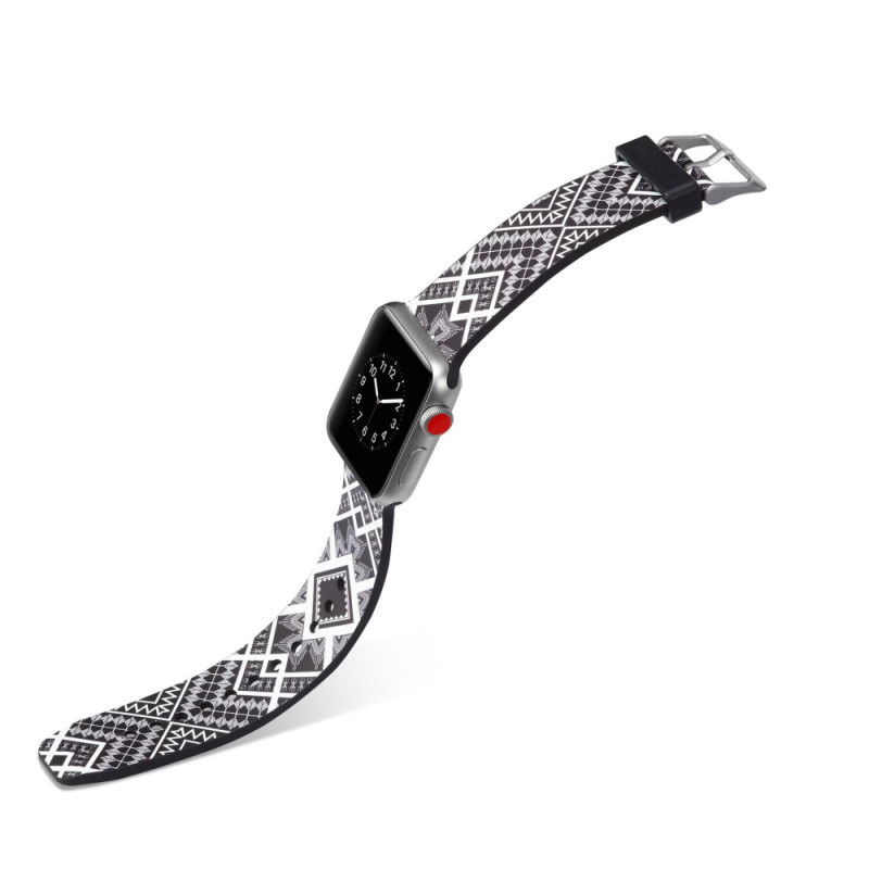 Silikoninen kellohihna Apple Watch 4 44mm, Series 3/2/1 42mm - Nelikulmainen