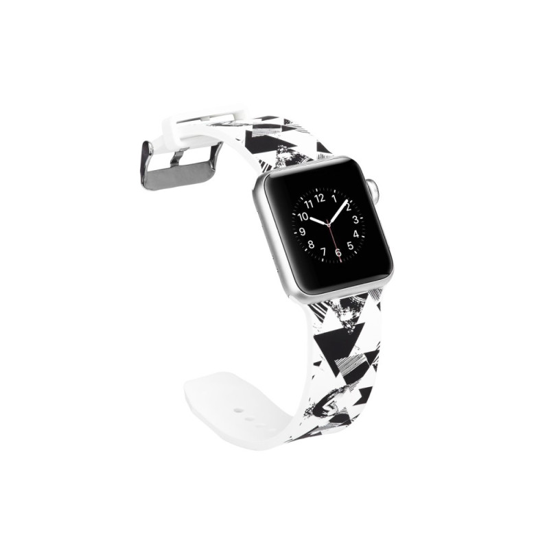 Silicone Watchband for Apple Watch 4 44mm, Series 3 / 2 / 1 42mm - Triangle