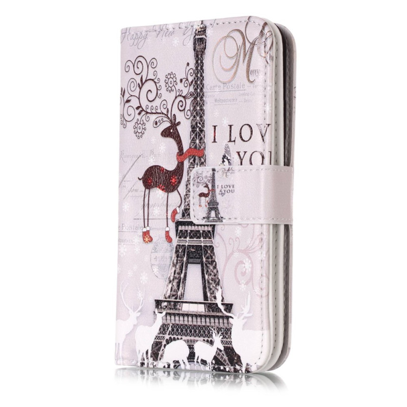 Wallet Case with 9 Card Slots for iPhone XS Max - Eiffel Tower