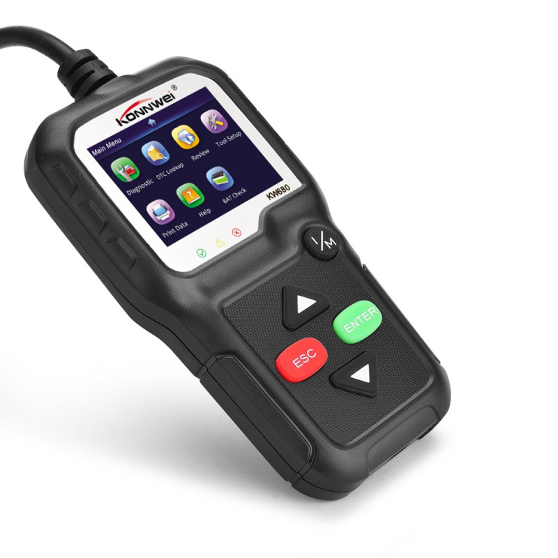 KONNWEI KW680 OBDII/EOBD - skanner OBD2 bildiagnostisk skanner