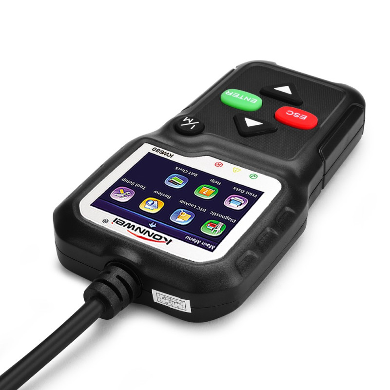 KONNWEI KW680 OBDII/EOBD Scanner OBD2 CAN Bus Code Reader - Black