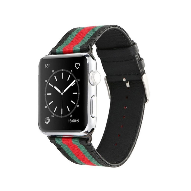 Nylon Leather Sports Watchband - Apple Watch 4 44mm