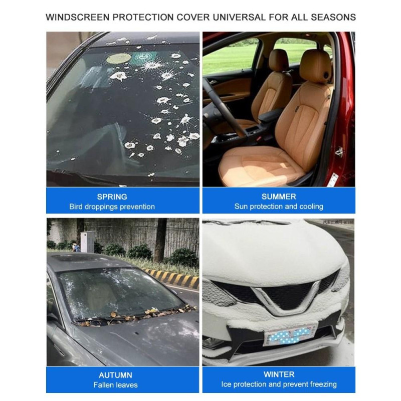 Universal Thick Cotton All Weather Car Windshield Sun protector