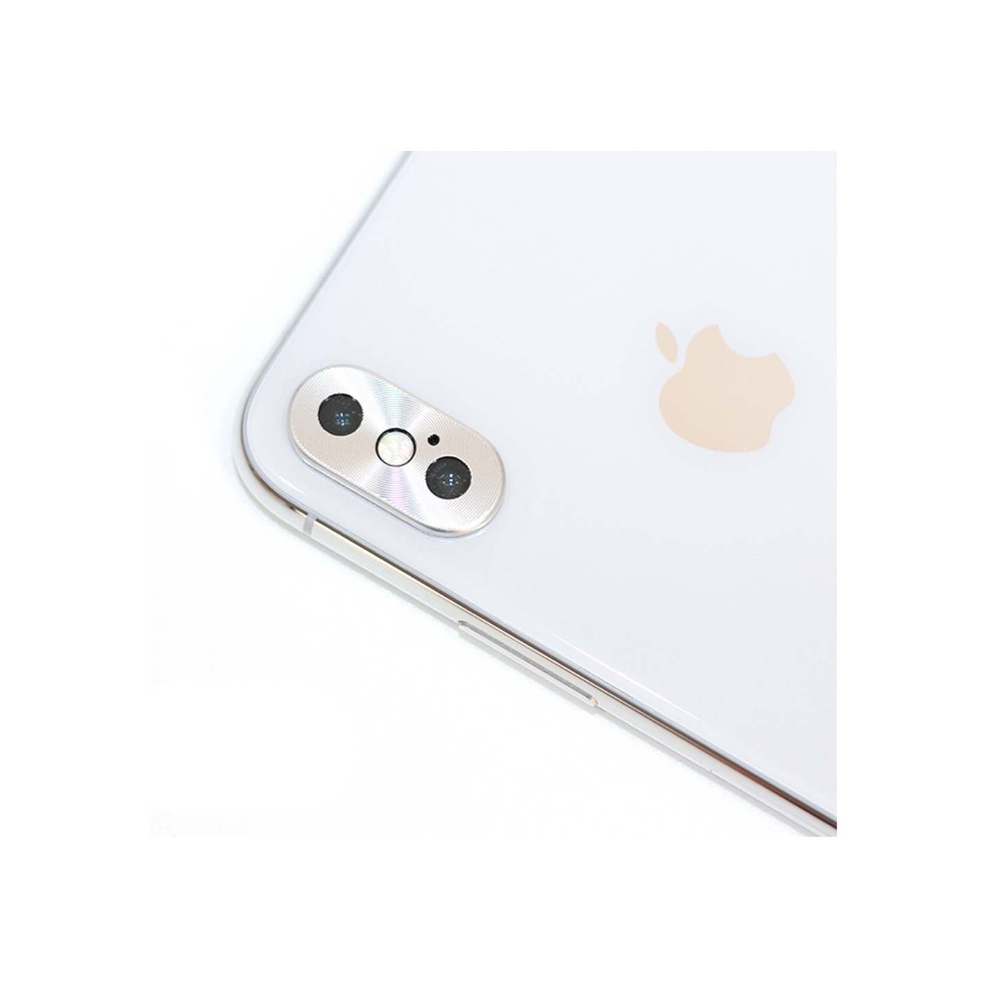 Back Camera Lens Metal Protective Cover for iPhone X/10 - Silver