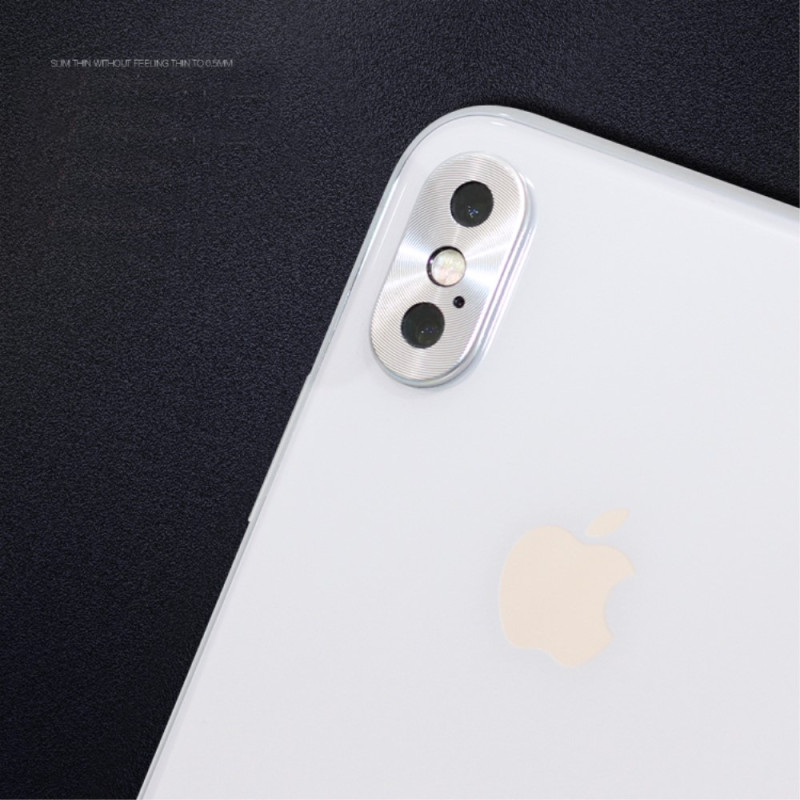 Back Camera Lens Metal Protective Cover for iPhone X/10 - Silver