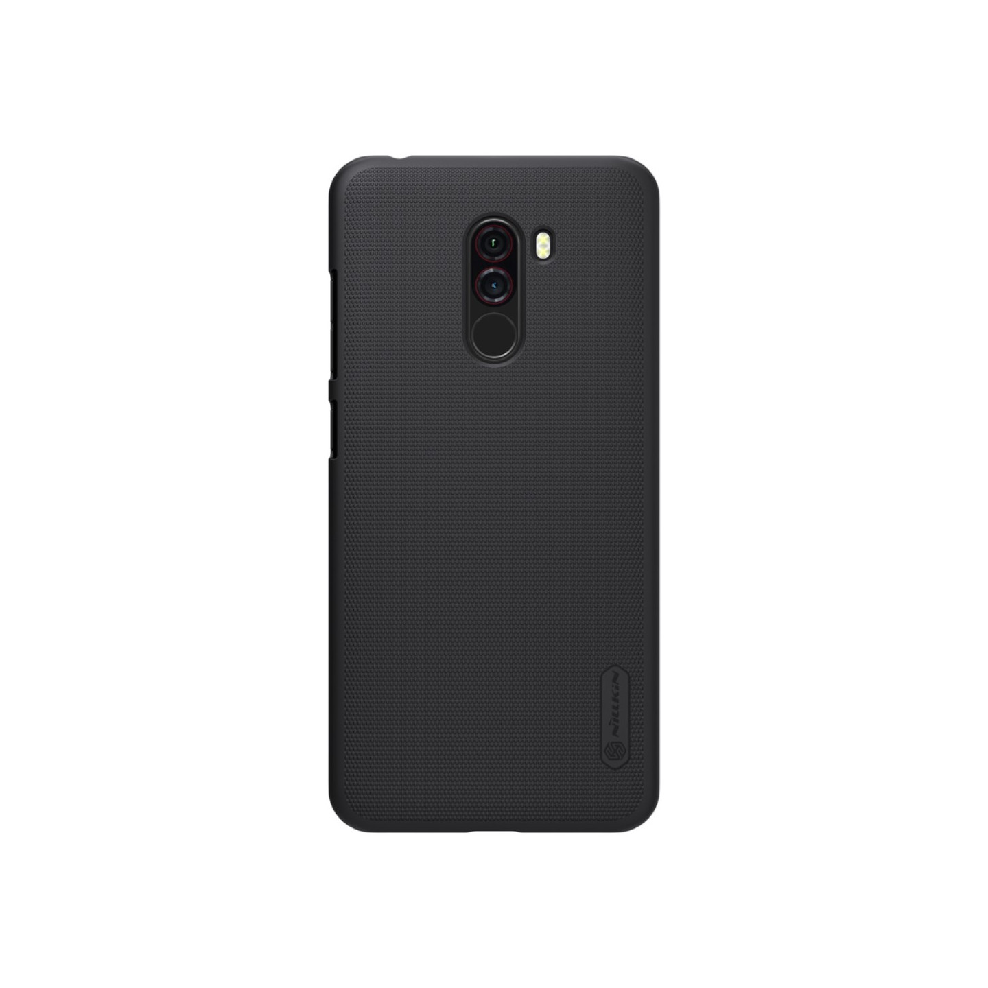 NILLKIN Super Frosted Shield kova muovikotelo Xiaomi Pocophone F1: lle - musta