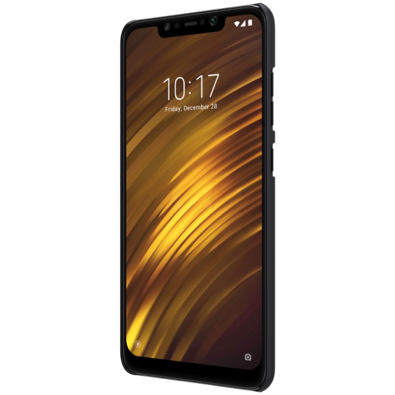 NILLKIN Super Frosted Shield kova muovikotelo Xiaomi Pocophone F1: lle - musta