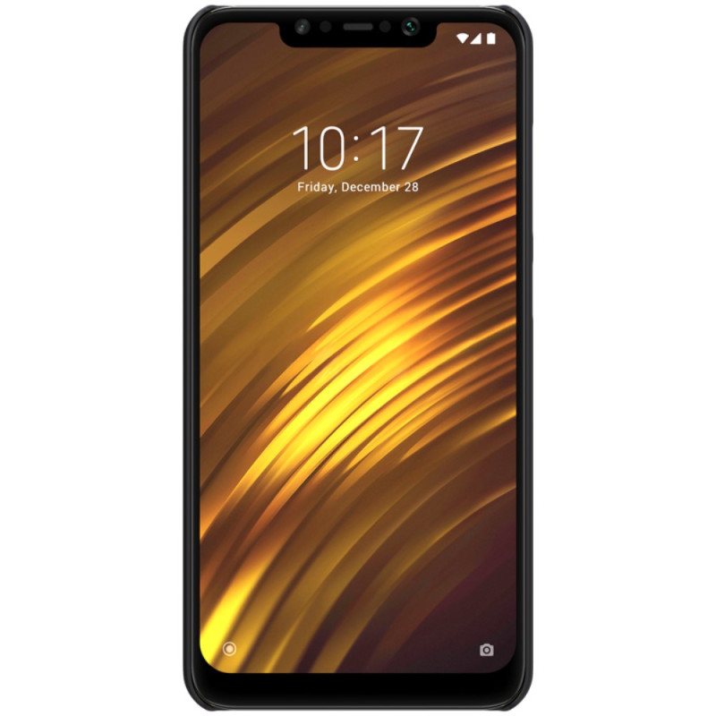 NILLKIN Super Frosted Shield Hårdt Plastiketui til Xiaomi Pocophone F1 - Sort