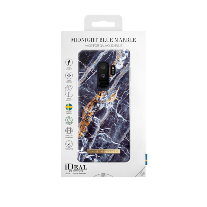 iDeal Of Sweden Samsung Galaxy S9 Plus Suojakuori - MIDNIGHT BLUE MARBLE