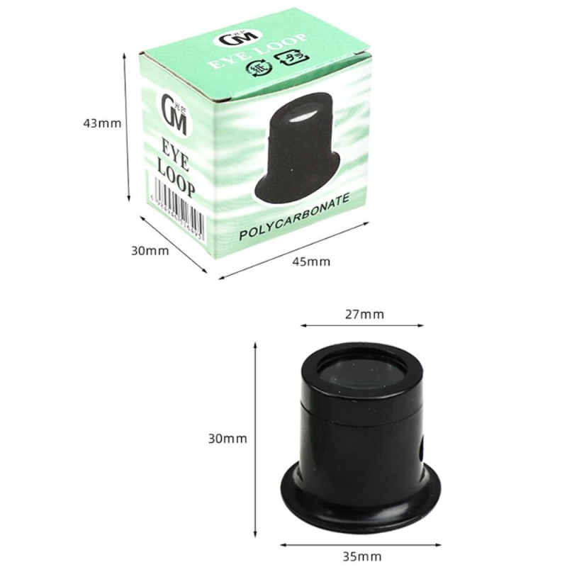 Monocular Magnifier Glass 15X Magnifier Loupe Repair Tool