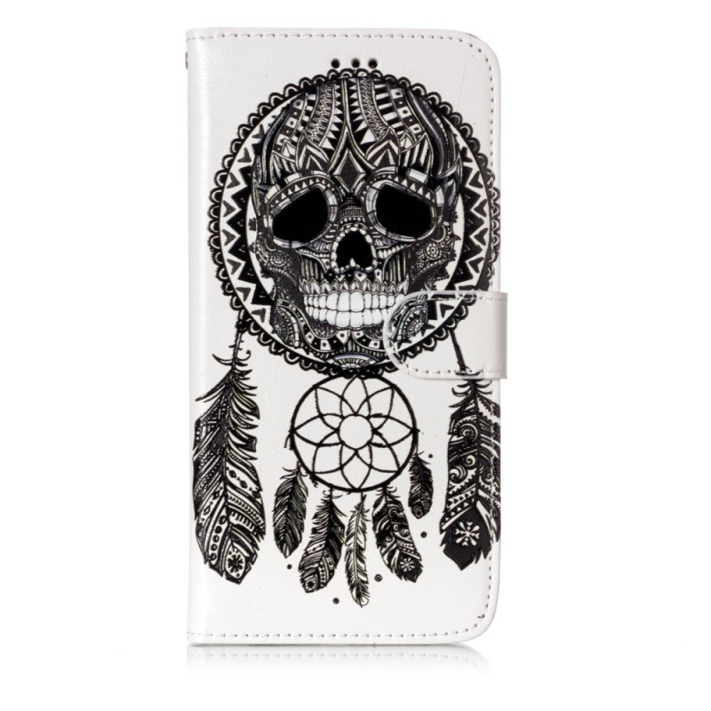 Samsung Galaxy S9 Plus Lommebok - deksel - Skull Dream Catcher