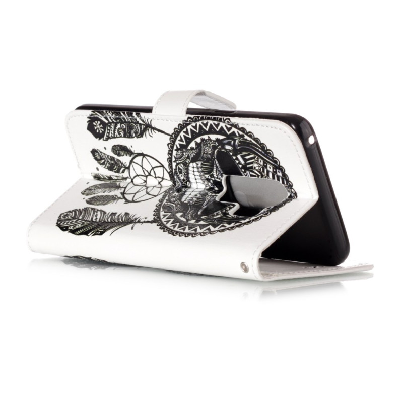 Samsung Galaxy S9 Plus Wallet Case - Skull Dream Catcher