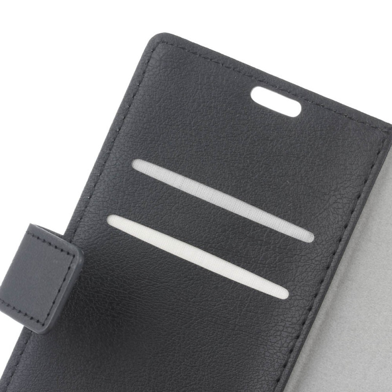 Wallet Stand Suojakuori - Alcatel A5 LED - Musta
