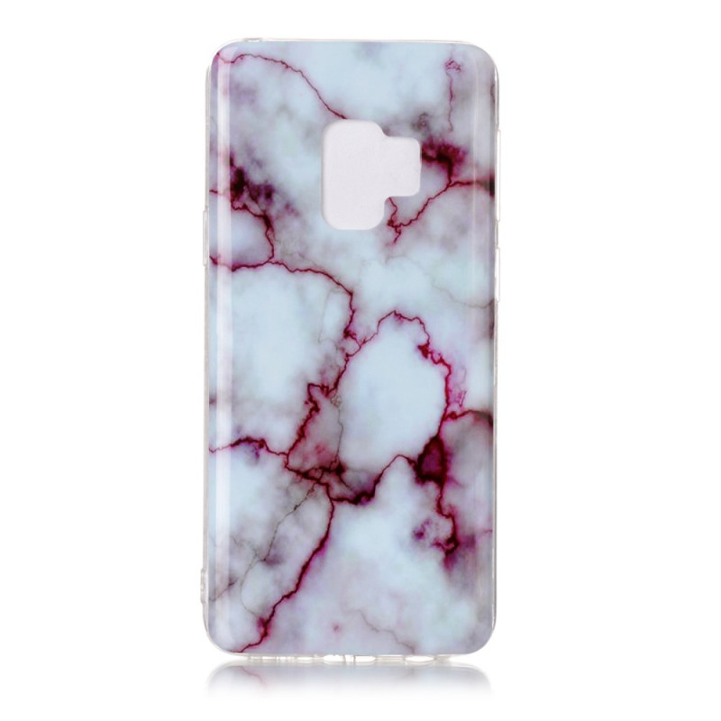 Samsung Galaxy S9 G960 TPU Phone Protection Case - Marble Purple