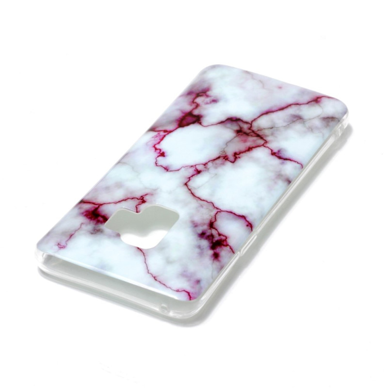 Samsung Galaxy S9 G960 TPU Phone Protection Suojakuori - Marble Violetti