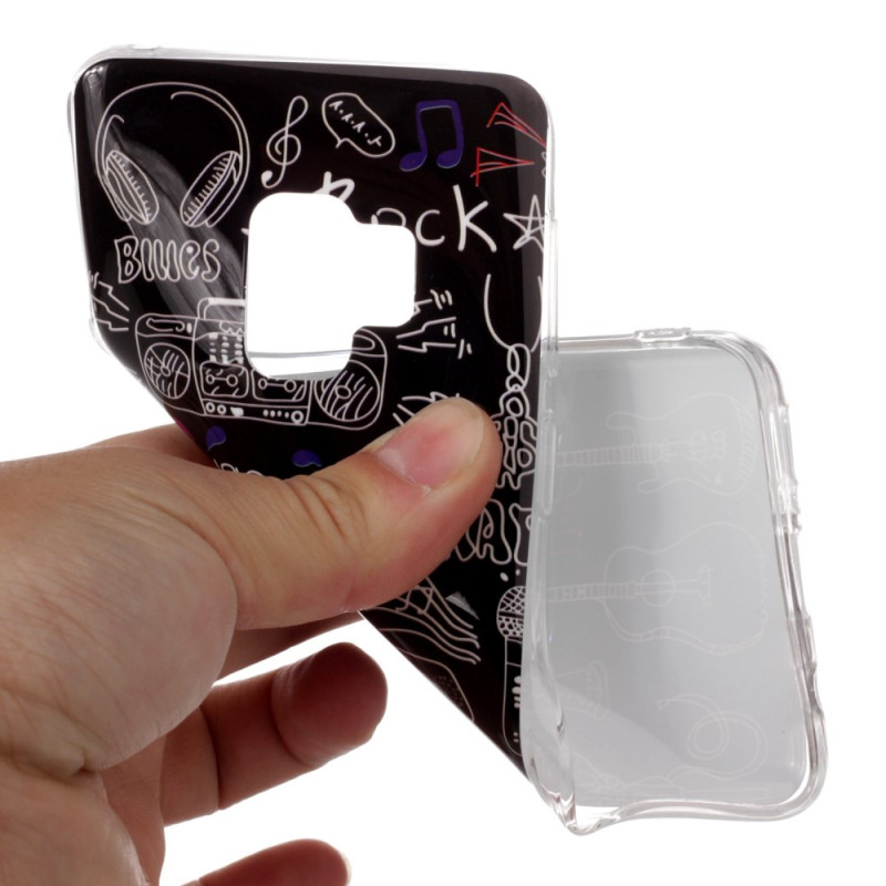 IMD Patterned TPU Mobile Cover Samsung Galaxy S9 SM - G960 - Musical Instruments